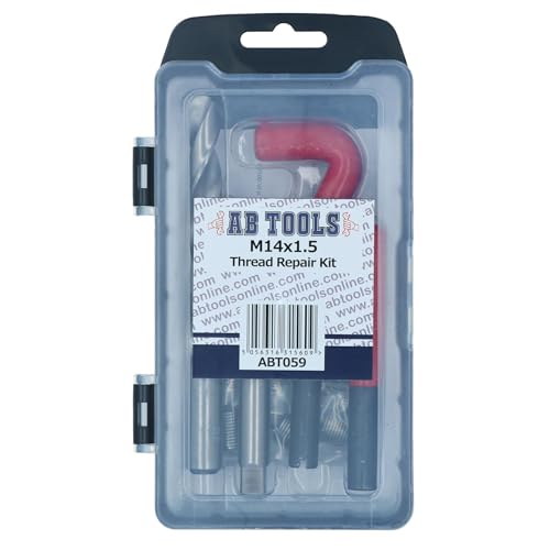 AB Tools M14 x 1.5mm Thread Repair kit/helicoil 9pc Set Damaged Thread 15pc AN025 - Image 4