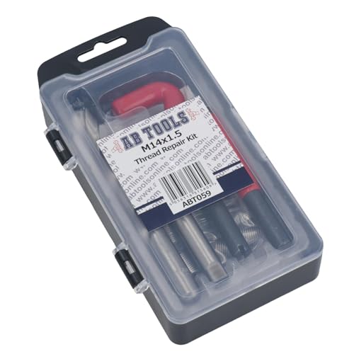 AB Tools M14 x 1.5mm Thread Repair kit/helicoil 9pc Set Damaged Thread 15pc AN025 - Image 3