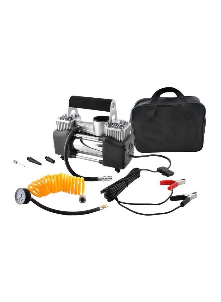 Generic Safari Heavy Duty Portable Car Air Compressor With Tubeless Tire Puncture Repair Kit  - Image 2