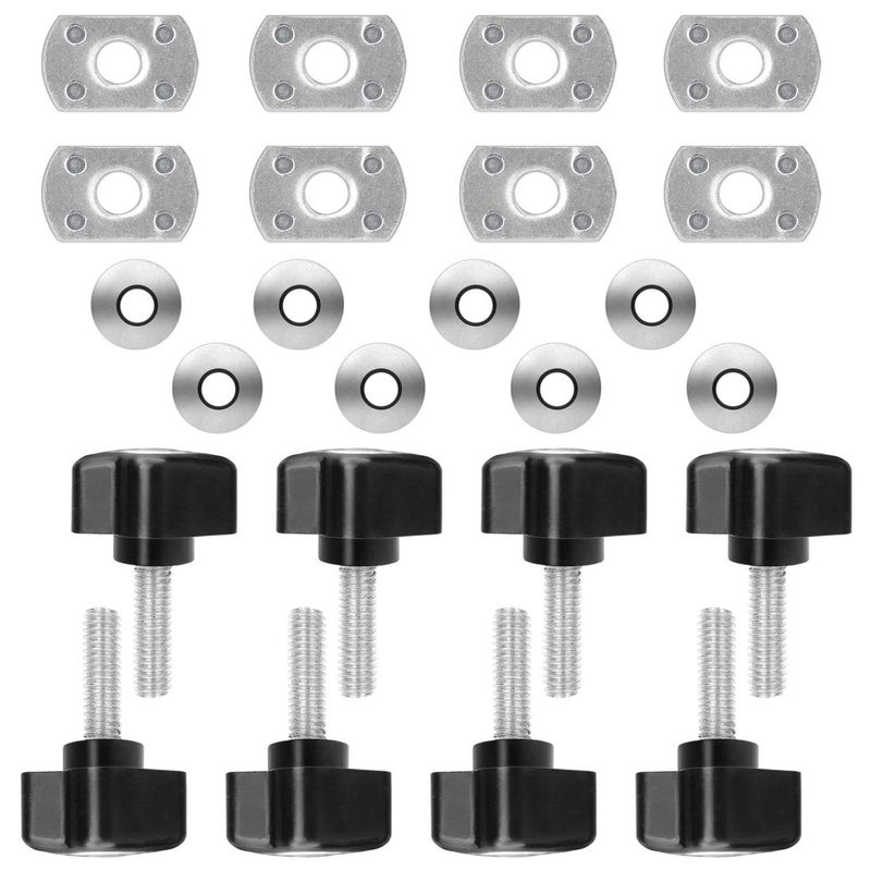 ELONN Universal Hard Top Bolts for Jeep Wrangler - Quick Removal Fastener Thumb Screw & Nut Kit Compatible with Jeep Wrangler YJ TJ JK Unlimited Sahara Rubicon 2/4 Door (Pack of 8) - Image 5