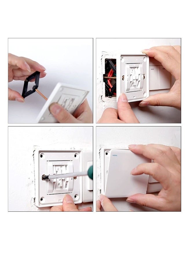 Wall Mount Switch Box Repair Tool Switch Cassette Repairer Repairer Support Rod for Type 86 Switch Socket Bottom Box Cassette (10 Pieces) - Image 1