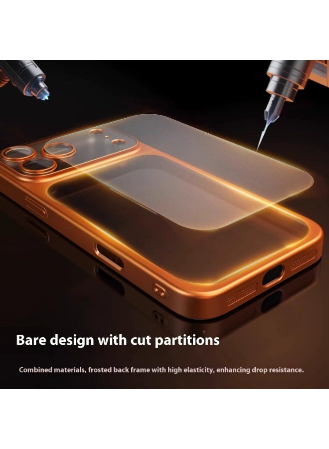 aeen iPhone 17 Pro Max Matte Orange Phone Case – Luxury Ultra Slim Hard PC Protective Cover, Lightweight Scratch-Resistant Case for Daily Use - Image 2