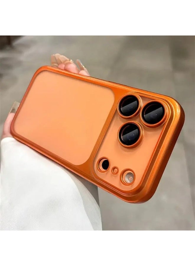 aeen iPhone 17 Pro Max Matte Orange Phone Case – Luxury Ultra Slim Hard PC Protective Cover, Lightweight Scratch-Resistant Case for Daily Use - Image 3