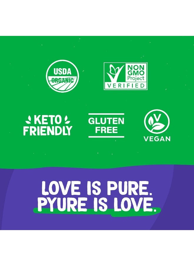 Pyure Organic Stevia Packets | Granulated Sugar Packets - White Sugar Substitute | Zero Carb, Zero Sugar, Zero Calorie Sweetener Packets | Plant-Based Stevia Packets for Keto Coffee | 80 Count