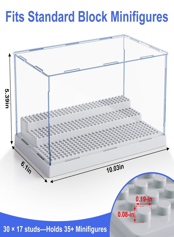 Mlikero Display Case for Minifigures Action Figures Blocks, Removable Minifigure Display Case Box Storage for Collection Bricks Blocks Toys, Grey… - Image 3