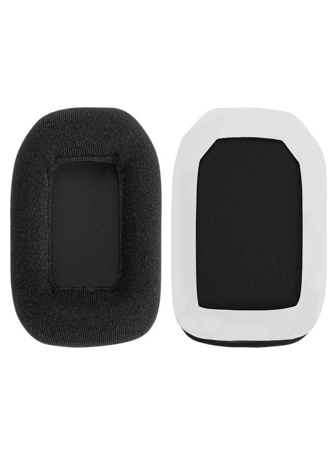 جيكريا وسادات أذن بديلة من قماش مخملي مريح من جيكريا لسماعات ASTRO Gaming A20، قطع غيار (أسود) - Image 3