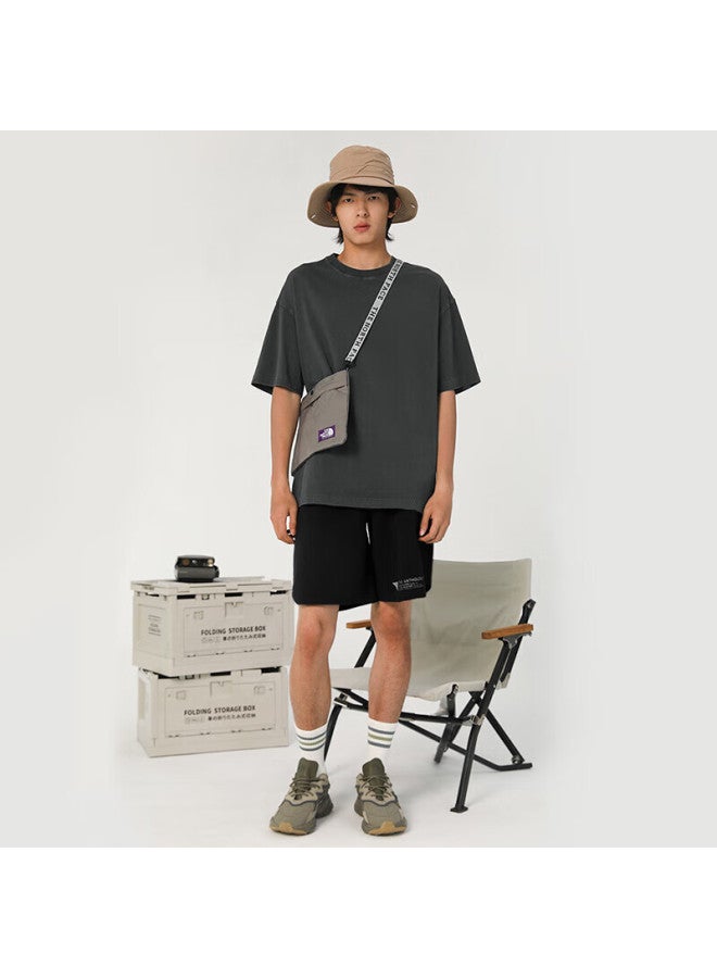 Markless Men's T-shirt, Summer Loose Fit, Pure Cotton Heavyweight Short Sleeve, Vintage Trendy Top, Txb3683m, Mineral Gray, M - Image 2
