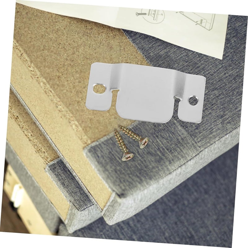 VOSAREA 12pcs Sofa Connector Kit Sectional Couch Connectors Couch Sectional Metal Furniture Clamps for Sofa - Image 4