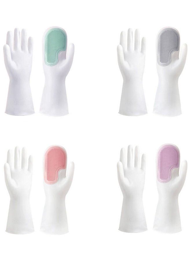 NIBEMINENT Magic Gloves With Wash Scrubber Multicolour - Image 4