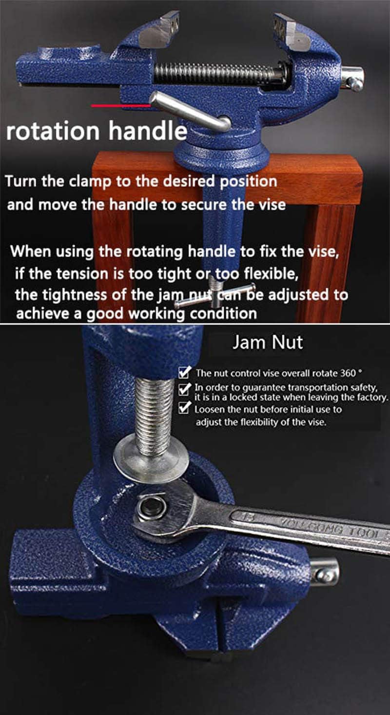 MYTEC Home Vise Clamp-On Vise，2.5" - Image 2