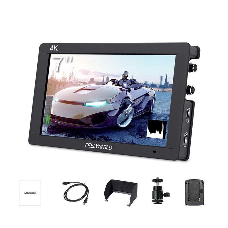 FEELWORLD FW703 7 Inch DSLR On Camera Field Monitor 3G SDI 4K HDMI Input Output Video Assist Peaking Focus IPS Full HD 1920x1200 - Image 2