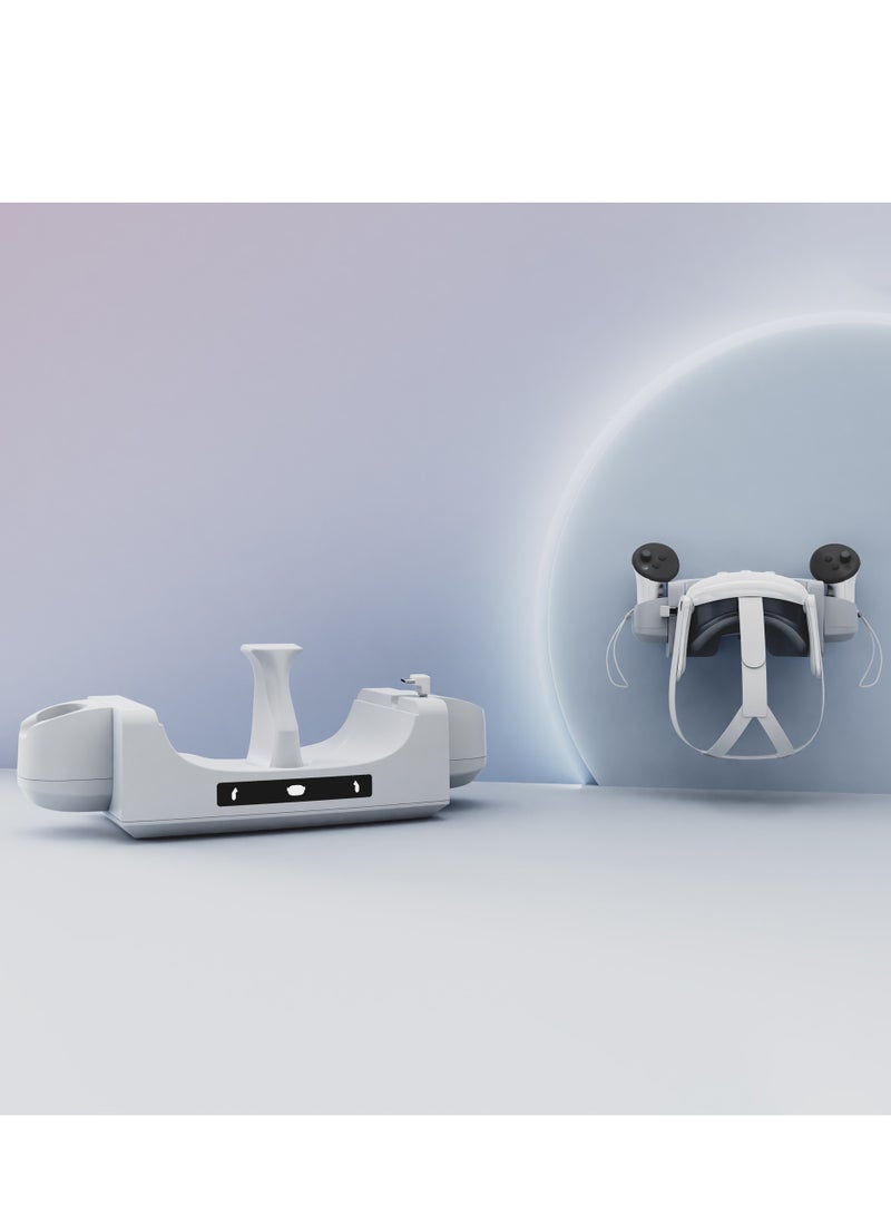 Wall Mountable Grip Contact Charging for Meta Quest 3VR, VR Headset Storage Rack - Image 3