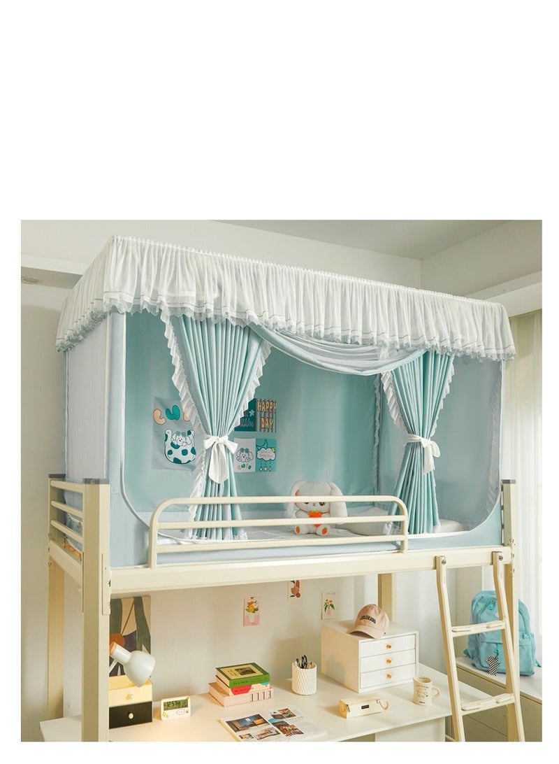 Bed Canopy Tents Curtain Blackout Curtain Single Bed Tent Curtain Student Shading Cloth Bed Canopy Mosquito Net Student Sleep Privacy Protection - Image 1
