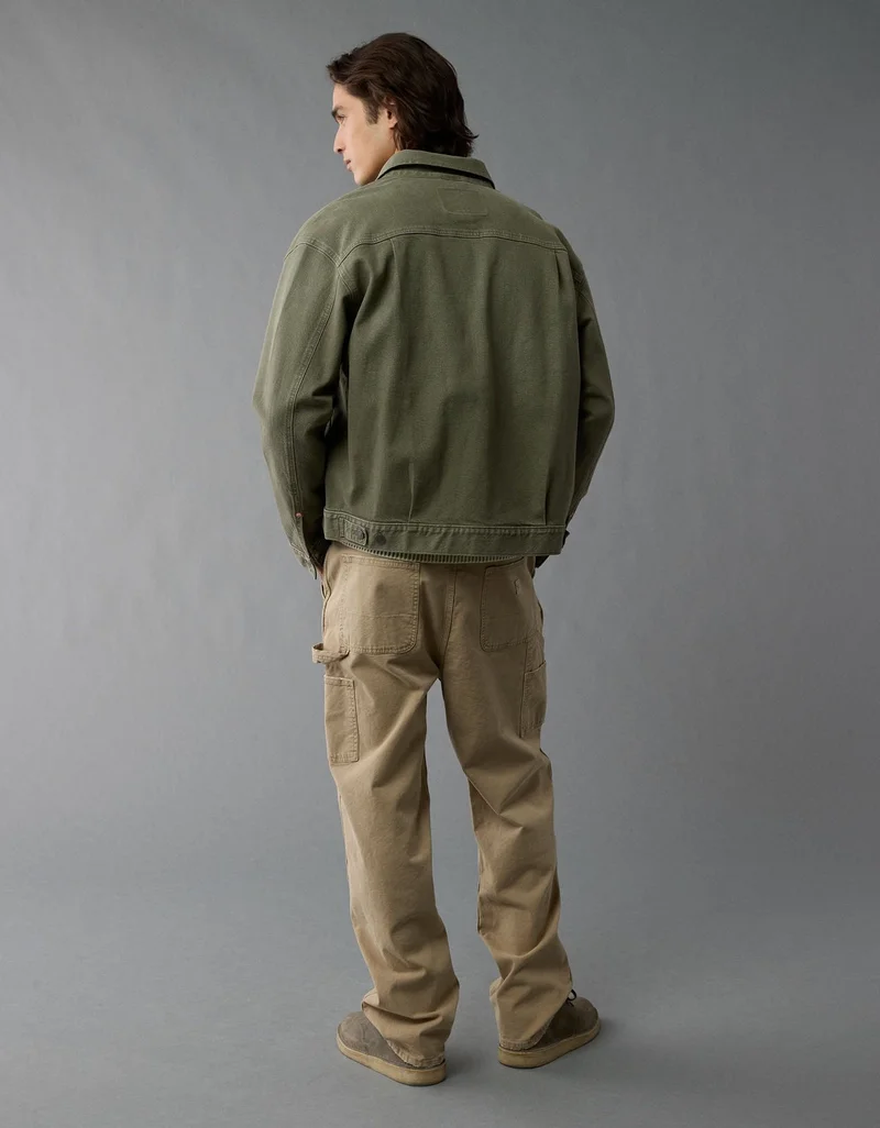 امريكان ايجل جاكيت تراكر دنيم بقصّة سلِم