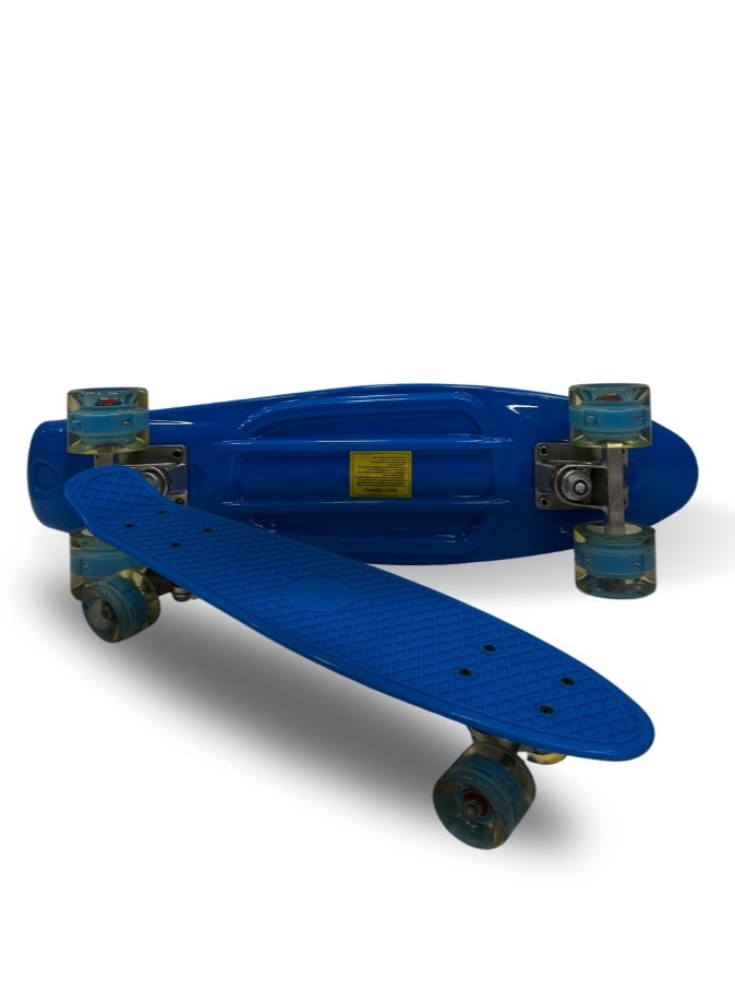 لوح التزلج الصغير البلاستيكي الازرق