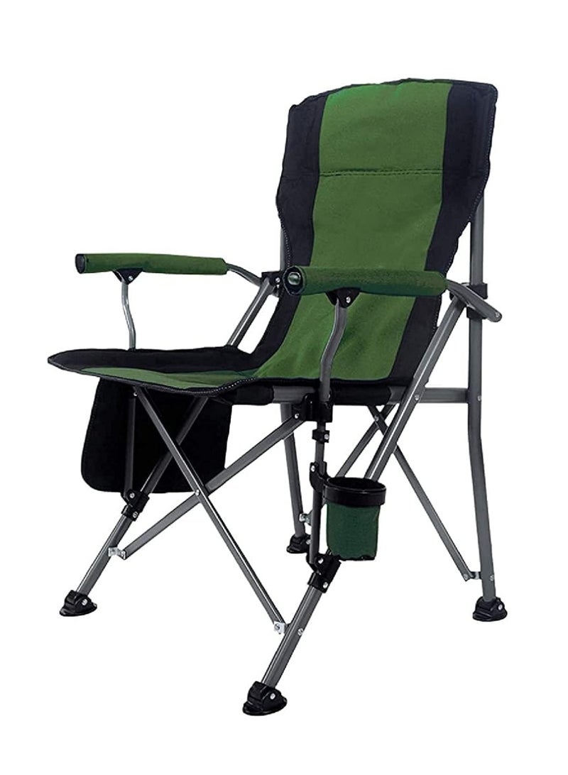 شو وو كرسي تخييم قابل للطي، كرسي خارجي محمول مع حامل كوب وحقيبة حمل - Image 1