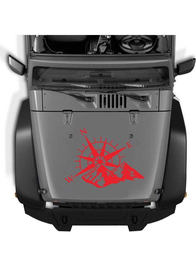 NIBEMINENT 1-Piece Mountains NWE Compass Car Sticker - Image 3