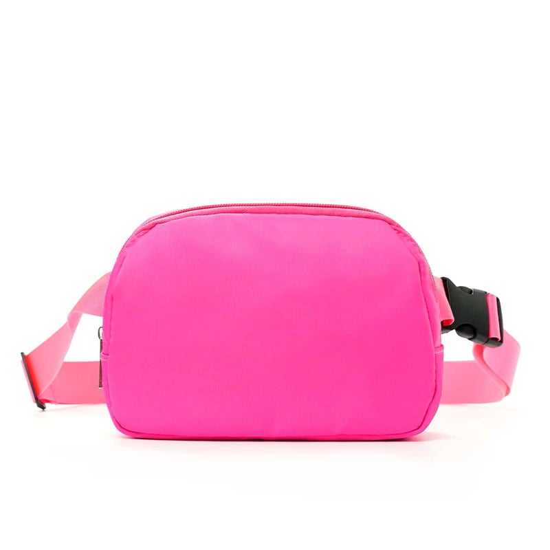 Qi Ta Cross-Border Lulu-Style Waist Bag, Nylon Waterproof Chest Pack, Shoulder Bag for Outdoor Sports and Running - Image 1