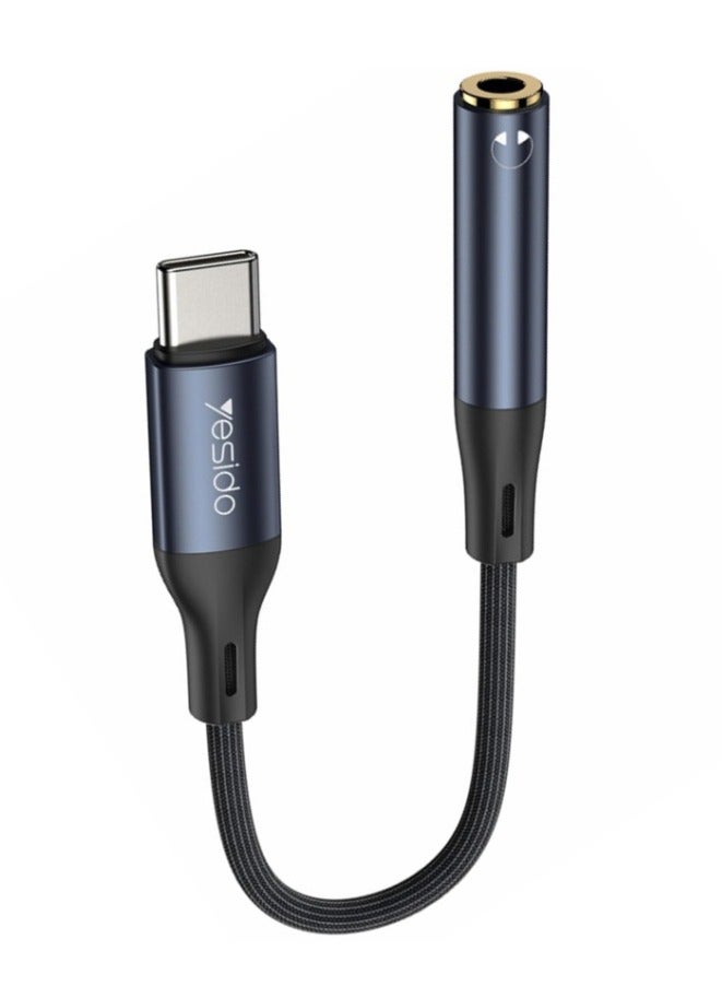 Yesido Audio Cable AUX 3.5MM Type C To Headphone Adapter - Image 2