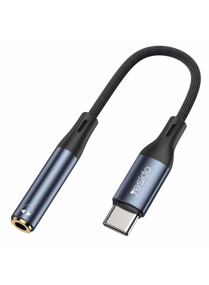 Yesido Audio Cable AUX 3.5MM Type C To Headphone Adapter - Image 1