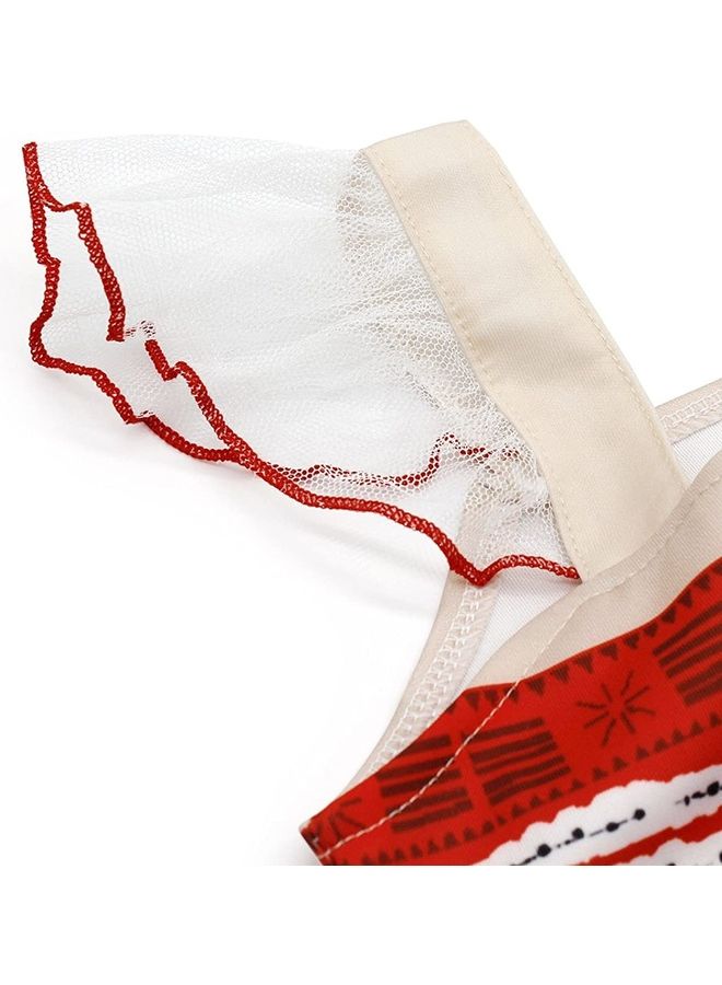 نيبمينينت 2-Piece Princess Costume with Necklace and Head Flower 100cm - Image 5