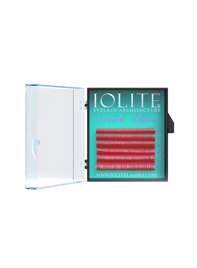 IOLITE Colored Classic Lashes Eyelashes Ombre Pink C Curl .07T Mix 1