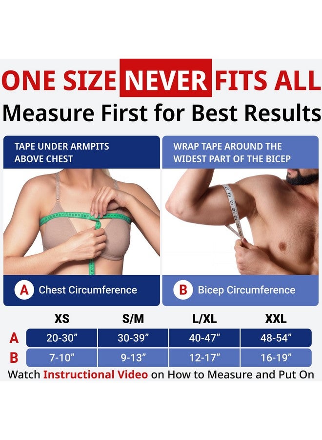 FIGHTECH Shoulder Brace for Women & Men | Support for Torn Rotator Cuff & Other Shoulder Injury - Ac Joint, Dislocated, Separated, Frozen Shoulder | Neoprene Compression Wrap | by FIGHTECH (BLK, S-M) - Image 2