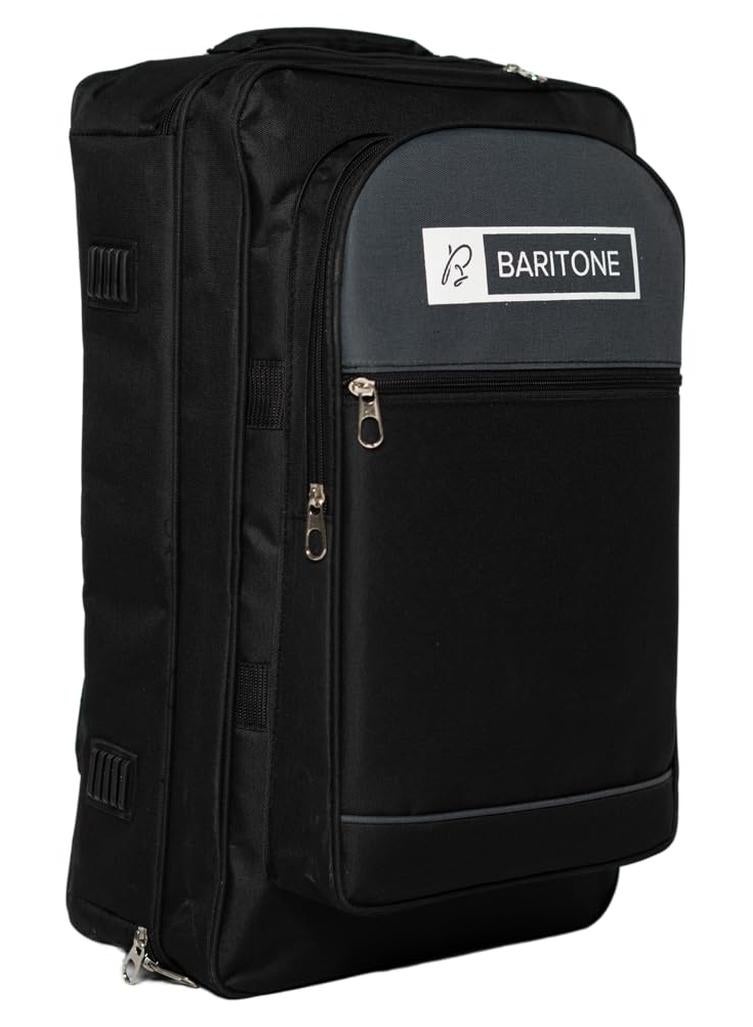 Baritone حقيبة بوليستر مع قسم للابتوب لجهاز التحكم DJ، غطاء مبطن متوافق مع Numark Mixtrack Pro FX/Platinum FX، Roland SPD 30، Boss GT-10، BOSS GT-100، حقيبة Line6 HD500، أسود - Image 1