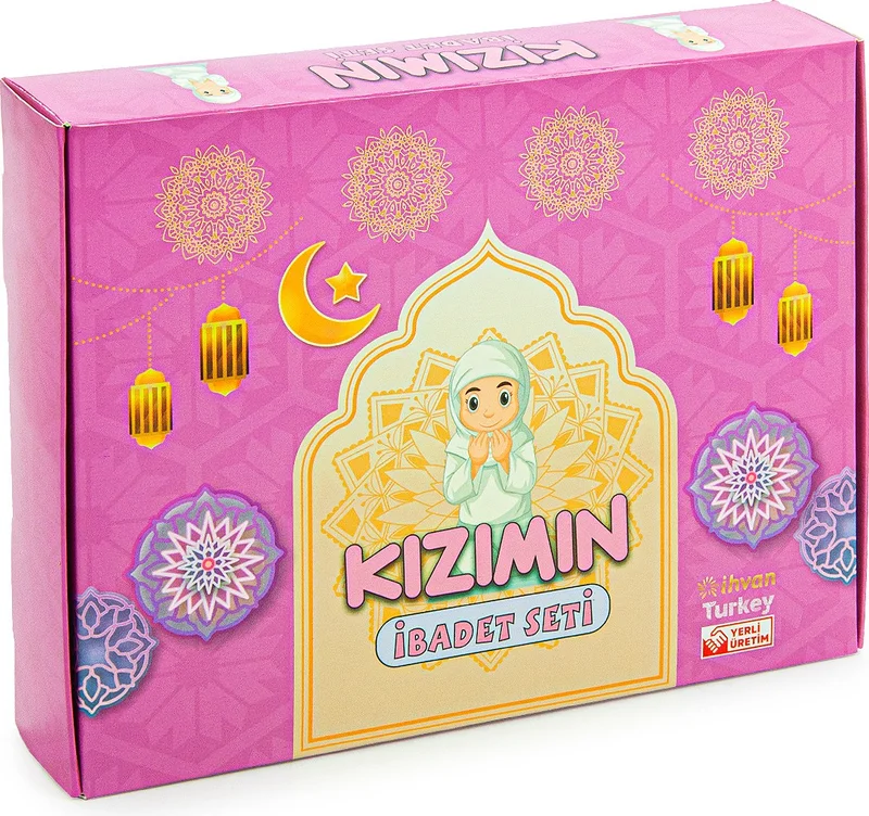 İhvan Online My Daughter's Prayer Set - First Step to Prayer Set - Pink