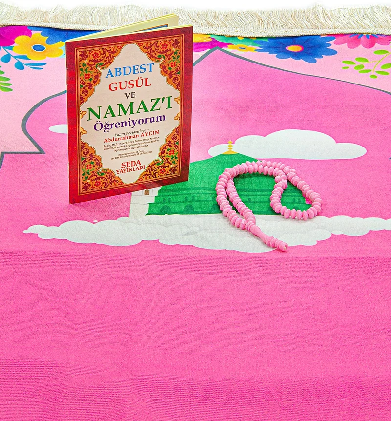 İhvan Online My Daughter's Prayer Set - First Step to Prayer Set - Pink