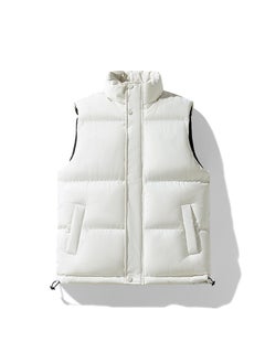 Custom Unisex M-8XL Puffer Vest Sleeveless Jacket BYF- 998m white