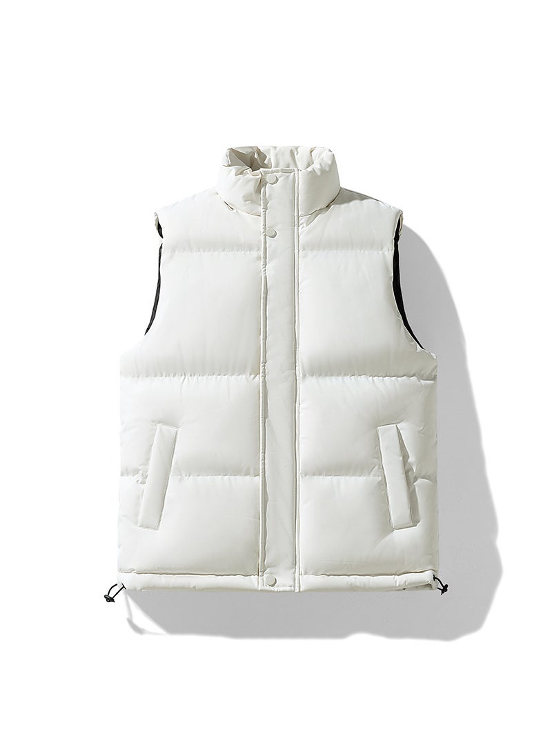 Generic - Custom Unisex M-8XL Puffer Vest Sleeveless Jacket BYF- 998m white - Image 1