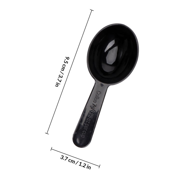 5 Pcs Coffee Bean Measuring Spoons Thicken Useful 7g/0.25oz Measuring Tablespoons Spoons Kitchen Cooking Tool (Black) - Image 2