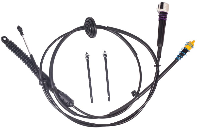 BEONEO 12477640 Gear Shifter Cable for Silverado Chevrolet Chevy GMC Sierra 1500 2500 3500 Transmission Shift Cable 905-144 4x4 pick-up Truck 4wd 1999 2000 2001 2002 2003 2004 2004 2005 2007 4l60e 4l80e 2PCS - Image 1