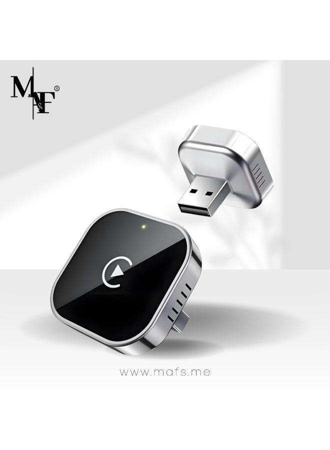 M.A&F's Mini Wireless CarPlay Adapter, Mini USB Design, Suitable for Cars, Plug and Play, Easy to Use, Fast and Stable Connection, Compatible with iPhone/Android - Image 1