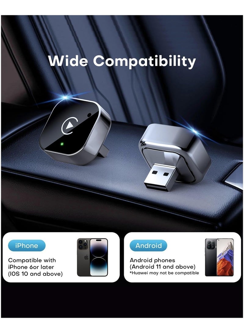 M.A&F's Mini Wireless CarPlay Adapter, Mini USB Design, Suitable for Cars, Plug and Play, Easy to Use, Fast and Stable Connection, Compatible with iPhone/Android - Image 4