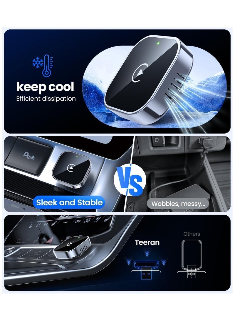 M.A&F's Mini Wireless CarPlay Adapter, Mini USB Design, Suitable for Cars, Plug and Play, Easy to Use, Fast and Stable Connection, Compatible with iPhone/Android - Image 3