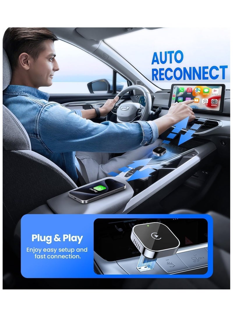 M.A&F's Mini Wireless CarPlay Adapter, Mini USB Design, Suitable for Cars, Plug and Play, Easy to Use, Fast and Stable Connection, Compatible with iPhone/Android - Image 5
