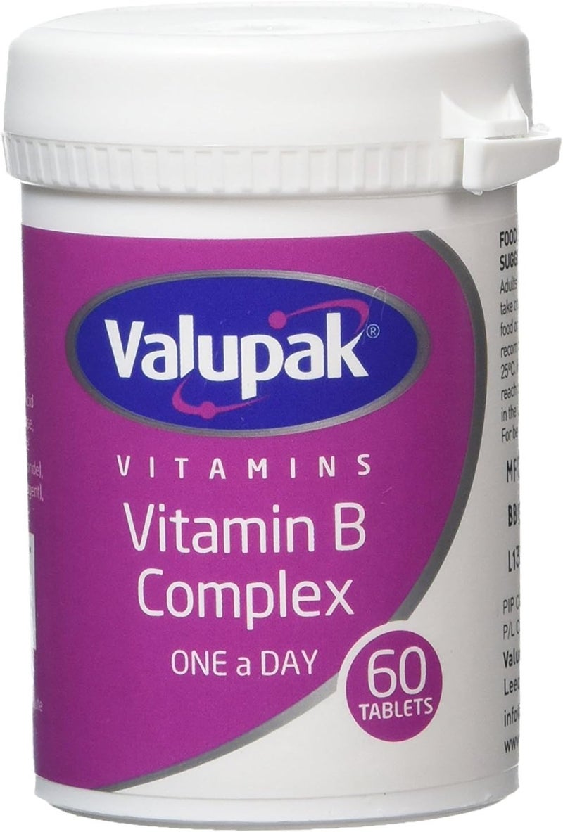 Valupak Vitamin B Complex 60 Tablets - Image 1