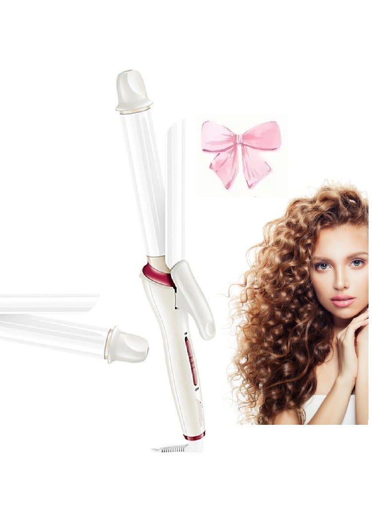V-508 Curly Hair Iron - Pink/White - Image 1