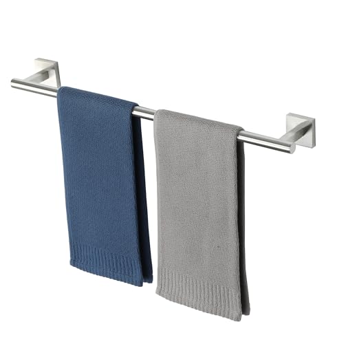 Alise 24 Inch Towel Bar for Bathroom SUS304 Stainless Steel Towel Racks for Bathroom Wall Mounted Heavy Duty Hand Towel Holder Single Towel Bar Brushed Nickel - Image 1