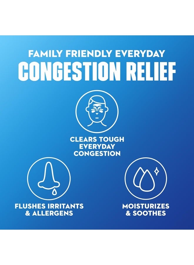 MUCINEX Sinus Saline Nasal Spray & Sinus Rinse, Non-Medicated, Additive Free, Non-Drowsy Nasal Irrigation System with 2-in-1 Jet + Mist Spray Nozzle, 4.5oz OTC Saline Solution Spray - Image 5