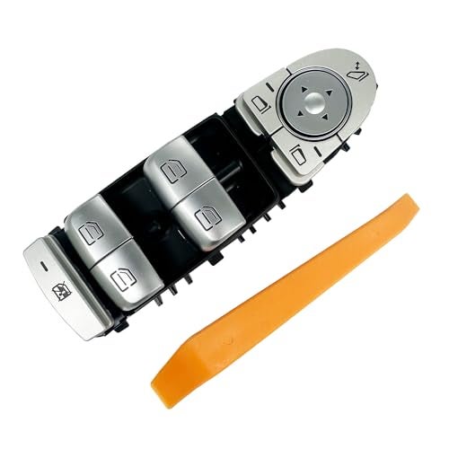 HOAVEED Master Power Window Switch Front Left Driver Side Compatible with MercedesBenz CClass C300 C350e C43 AMG C63 AMG C63 AMG S GLCClass GLC300 GLC43 AMG 20152018 Replace A2059056811 Black - Image 1