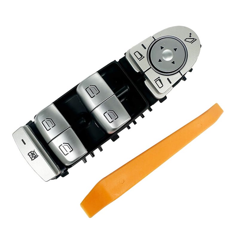HOAVEED Master Power Window Switch Front Left Driver Side Compatible with MercedesBenz CClass C300 C350e C43 AMG C63 AMG C63 AMG S GLCClass GLC300 GLC43 AMG 20152018 Replace A2059056811 Black - Image 3