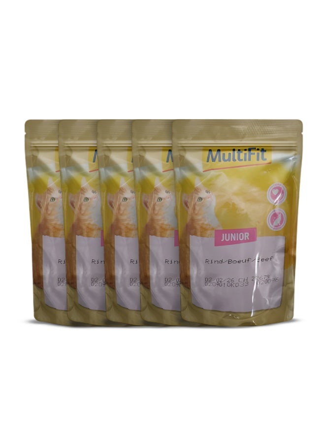 مالتي فيت جونيور كات جيلي ديو فيش آند كلاسيك ميكس كيس 100 جرام باللحمه - Image 2