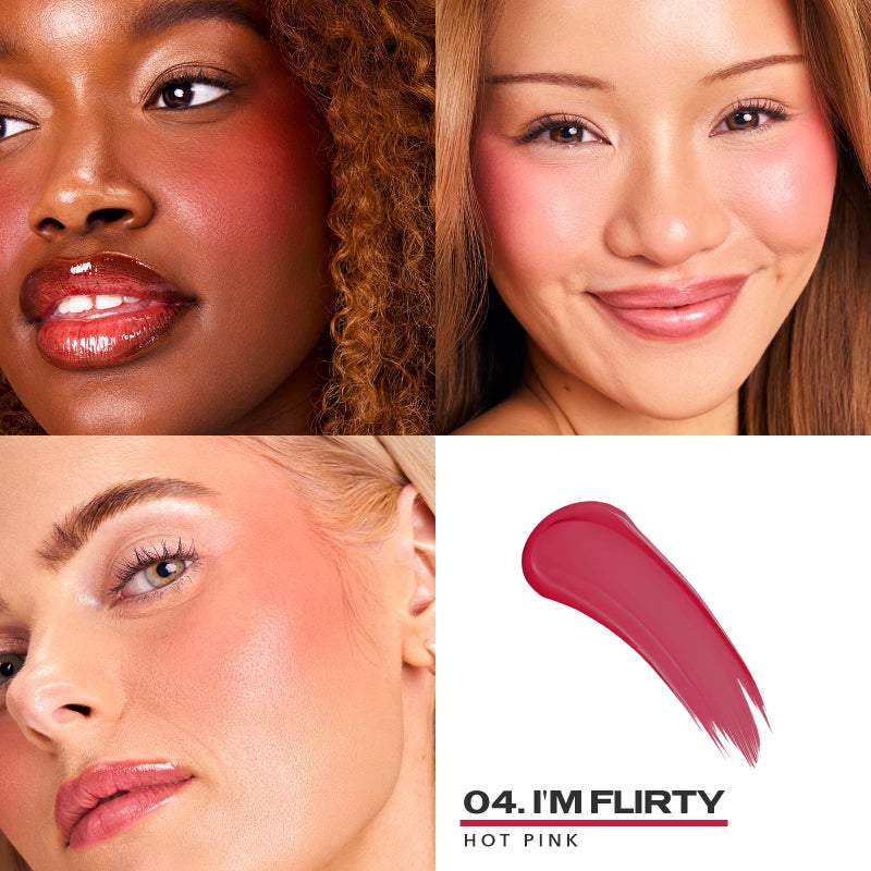 Sacheu Cheek STAY-N Liquid Blush for Cheeks â€” High Pigment, Buildable, Lightweight Cream Blush for Dewy & Radiant Flushed Cheeks â€” Long-lasting & Cruelty Free, I'm Flirty - Image 2