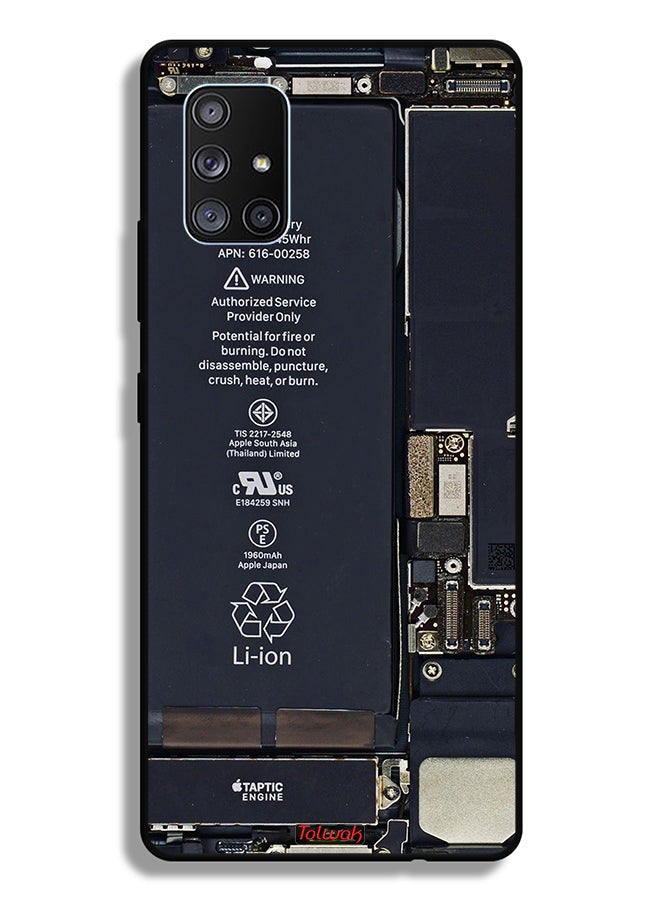 Tolwak Samsung Galaxy A71 5G Protective Case Cover Phone Circuit Pattern - Image 1