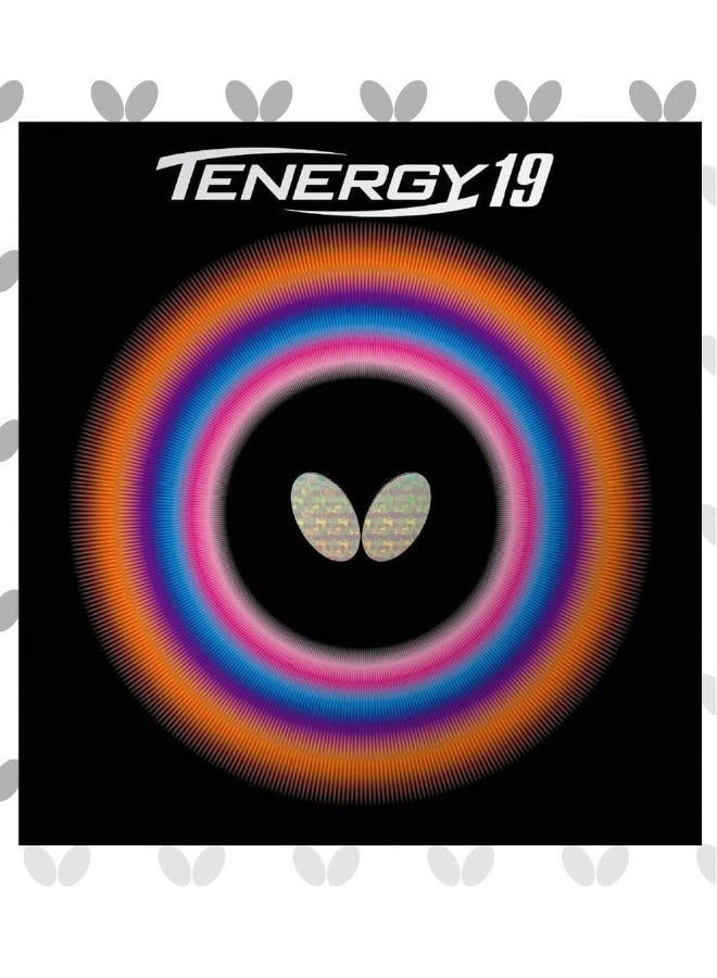 BUTTERFLY Tenergy 19 Table Tennis Rubber Professional Table Tennis Rubber Black (2.1mm) 4906901209824 - Image 1