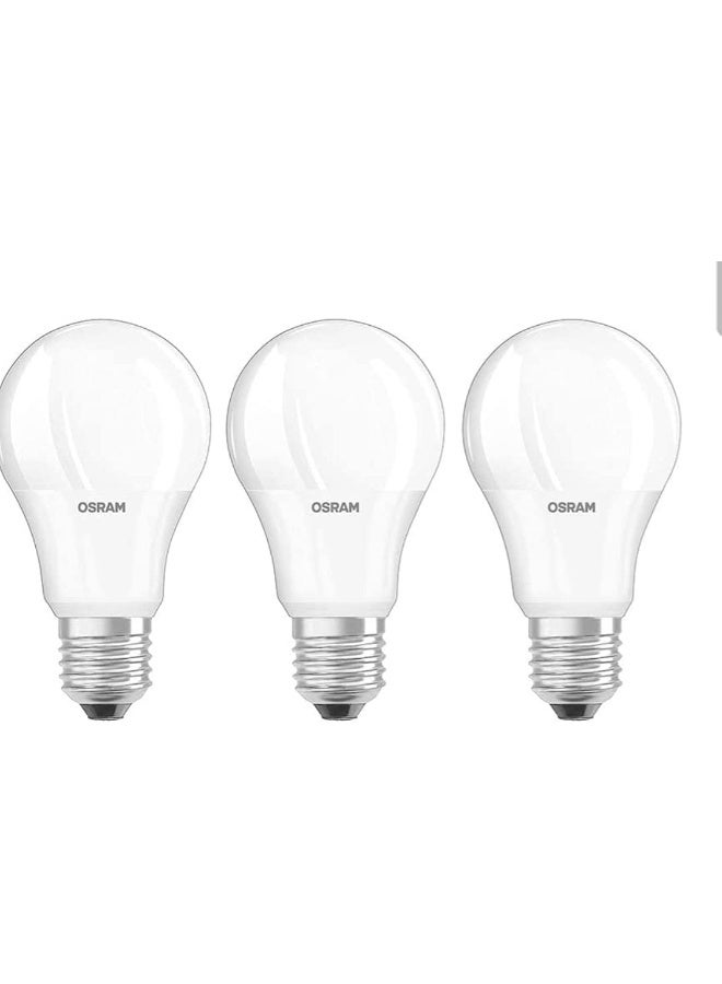 OSRAM LED Frosted Bulb 12w - Screw Base E27, 3000k - 950 lm, Warm White (Pack of 3)