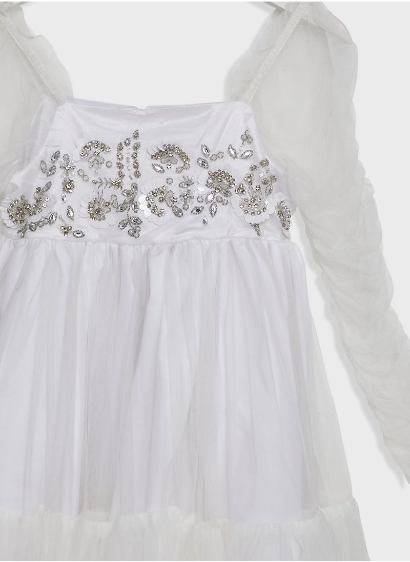 Bardot Junior Kids Embry Tulle Midi Dress  - Image 3